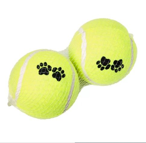 Brinquedo Chalesco Bola de Tennis para Cães - 2 Unidades