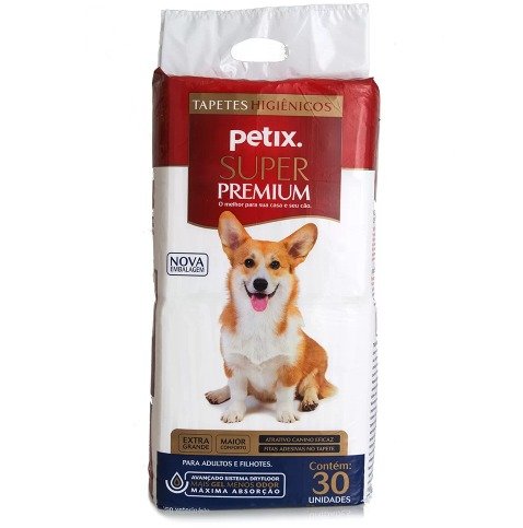 Tapete Higiênico Petix Super Premium para Cães - 30 Unidades