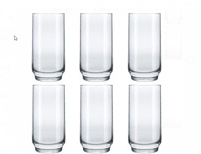 Copo de vidro para água / suco